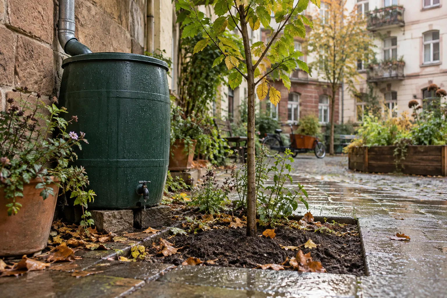 Begrünungskonzepte für Karlsruher Innenhöfe im Vergleich